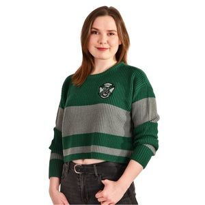 Green and Gray Women's Sweater